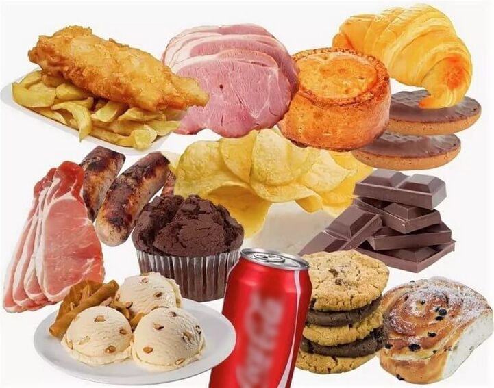 Harmful foods that are prohibited in the process of losing weight